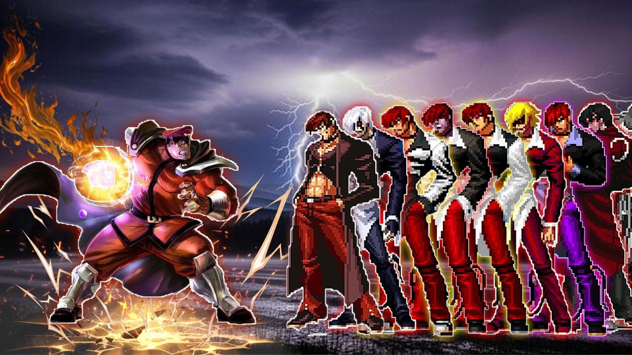 [Mugen KOF] М.Бисон против команды Иори Ягами