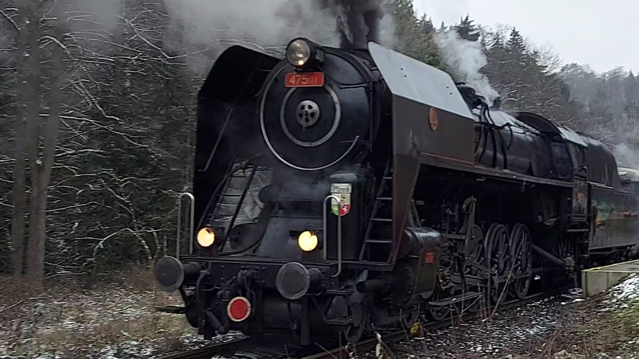 Parní lokomotiva 475 Šlechtična stanice Sokolov a Hřebeny