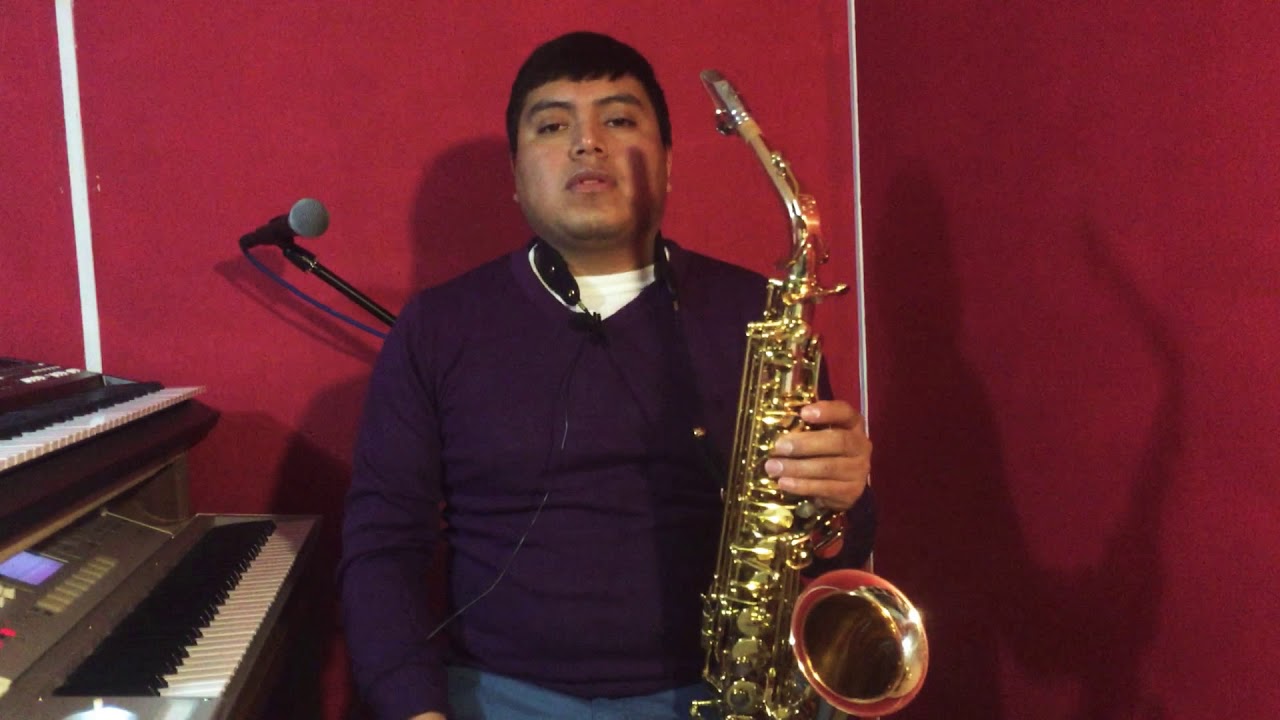 Escala de La mayor, sax alto.