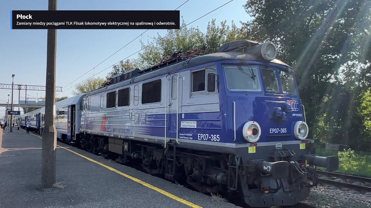InterCity TLK Flisak Katowice - Płock - Gdynia Główna część 2 relaksujący film Tanie Kolejowanie