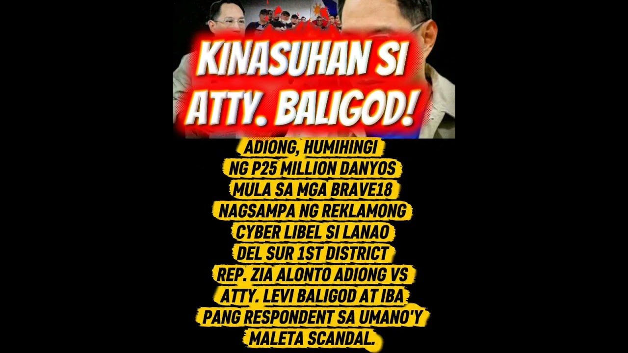 WOW!BRAVO! ATTY. LEVI BALIGOD KINASUHAN NI ADIONG NG LIBEL YAY!#comedy#jokes#funny#foryou#shorts