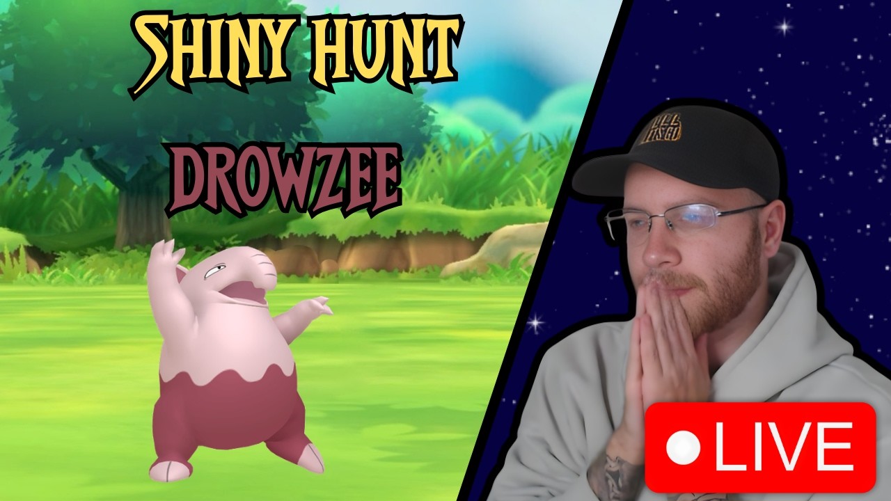 🔴 LIVE - ✨33/150✨Drowzee - Shiny Hunting in Let's Go Pikachu!