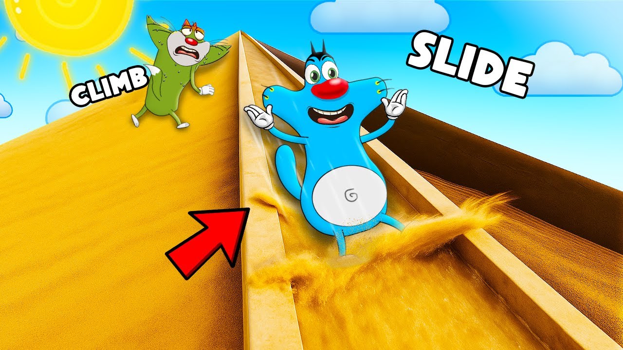 Roblox Oggy Climb And Slide In The Toughest Region With Jack