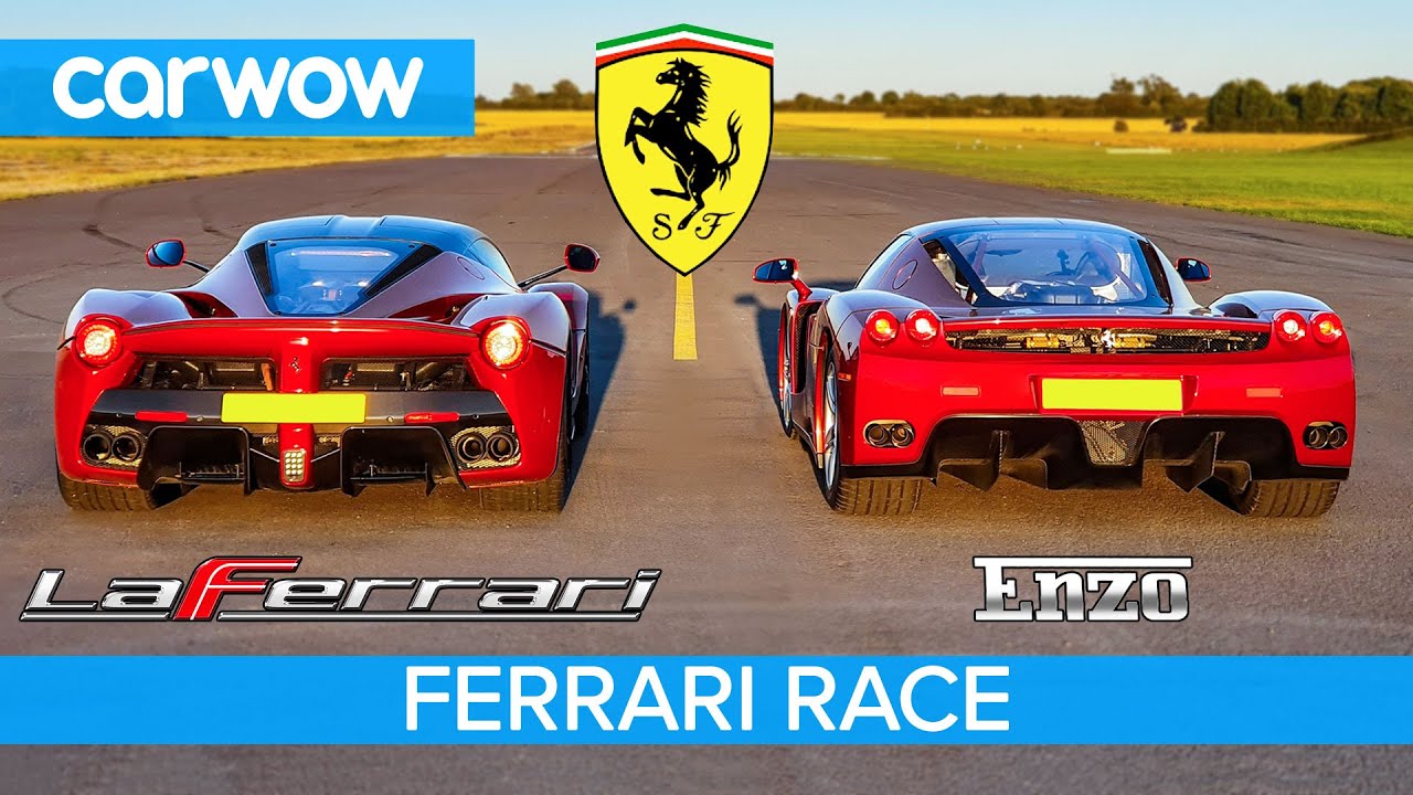 Ferrari Enzo vs LaFerrari - RACE & BRAKE TEST