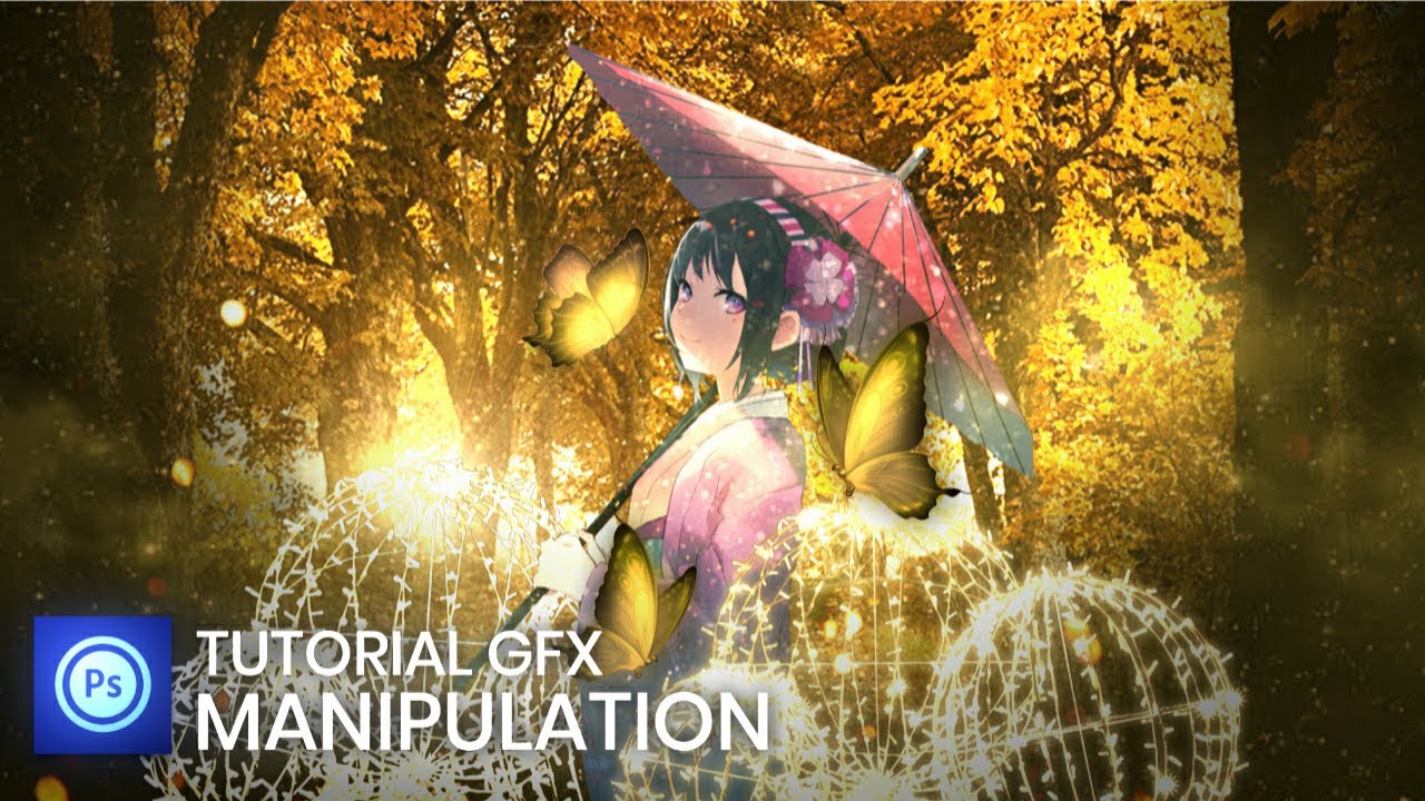 Tutorial gfx anime manipulation style on android phone💜 |Photoshop touch mobile