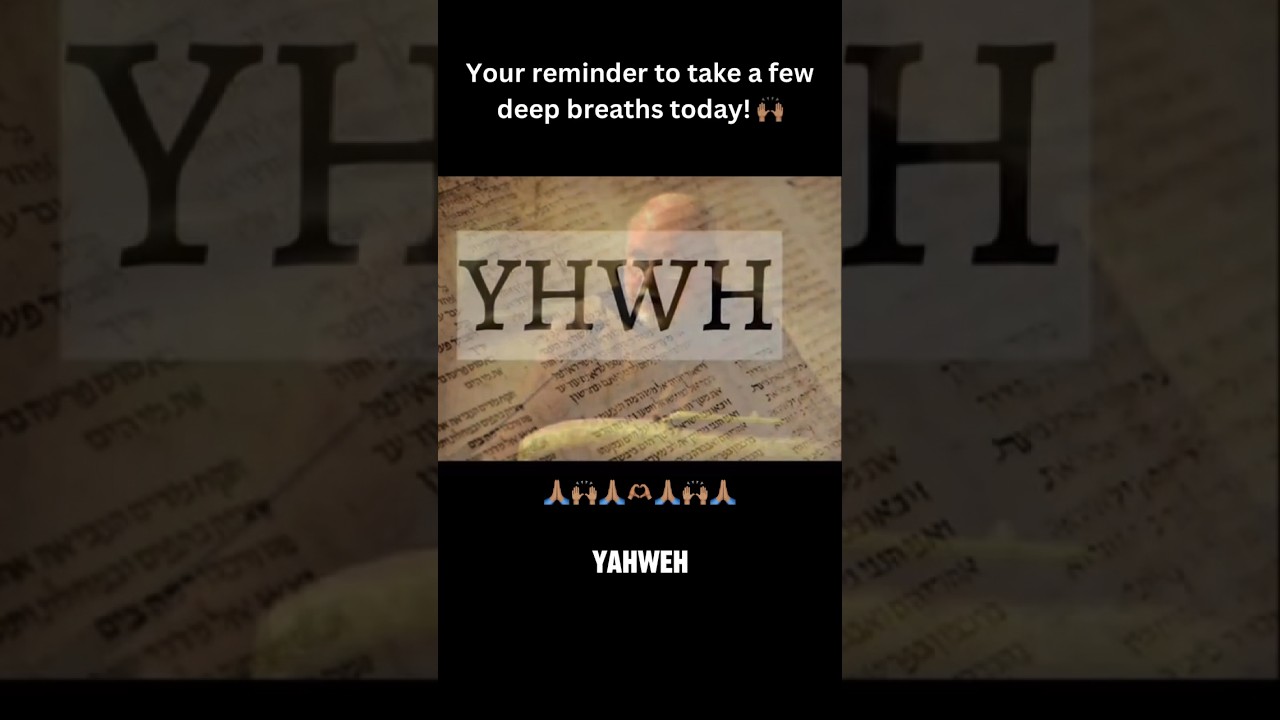 Just Breathe His Name!😮&zwj;💨 #yourbody #breathe #yhwh