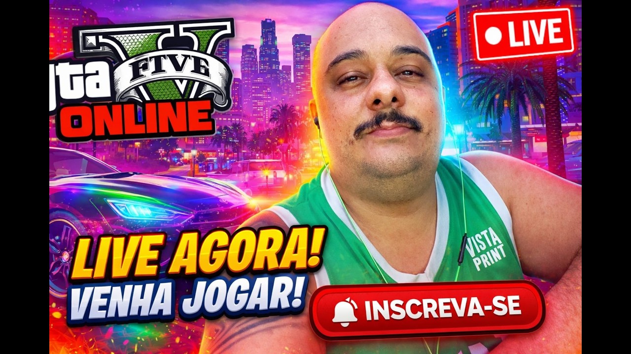 🔴 LIVE AGORA – GTA V ONLINE COM INSCRITOS! VEM JOGAR