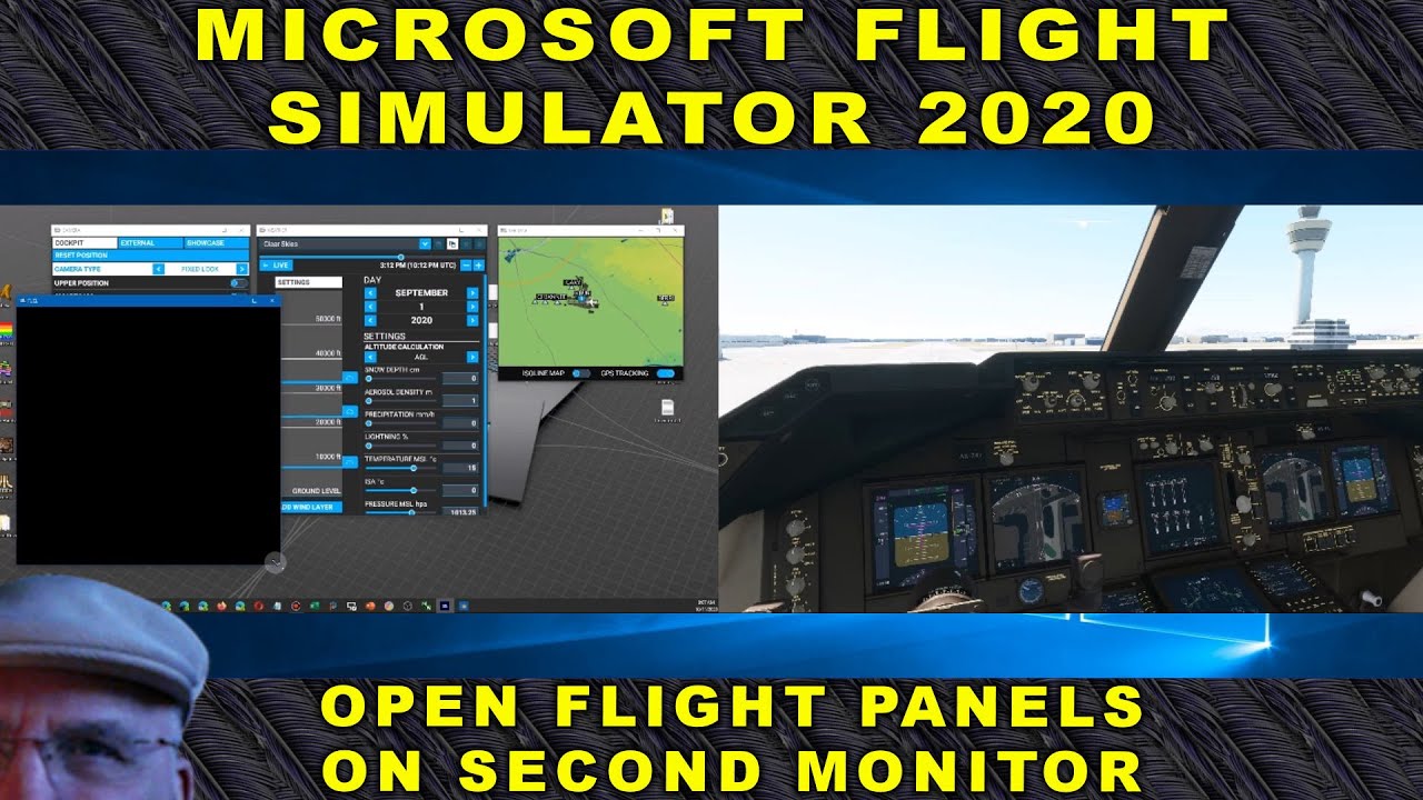 Microsoft Flight Simulator 2020 - Move Flight Panels to Second Monitor