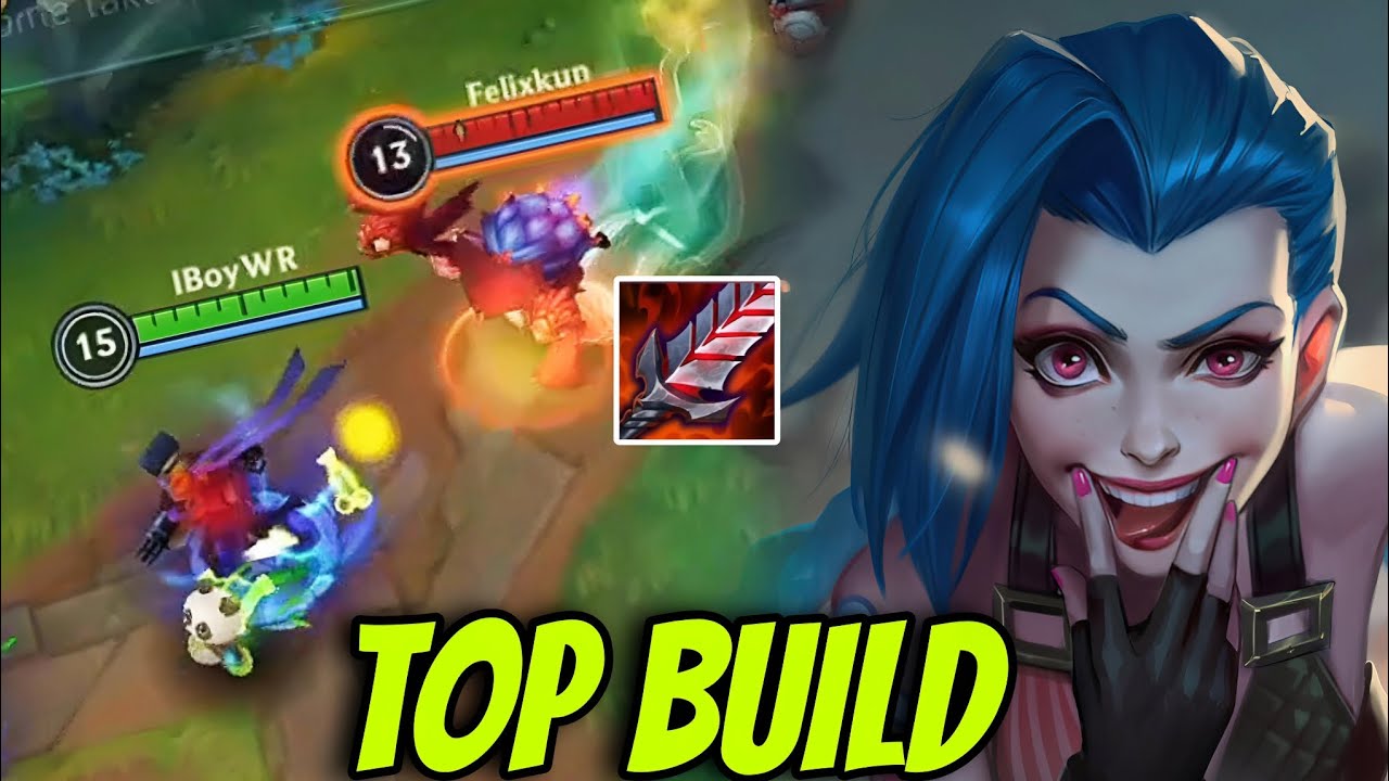 WILD RIFT ADC // THIS JINX CARRY 1V9 WITH NEW TOP BUILD IN PATCH 5.3A GAMEPLAY!