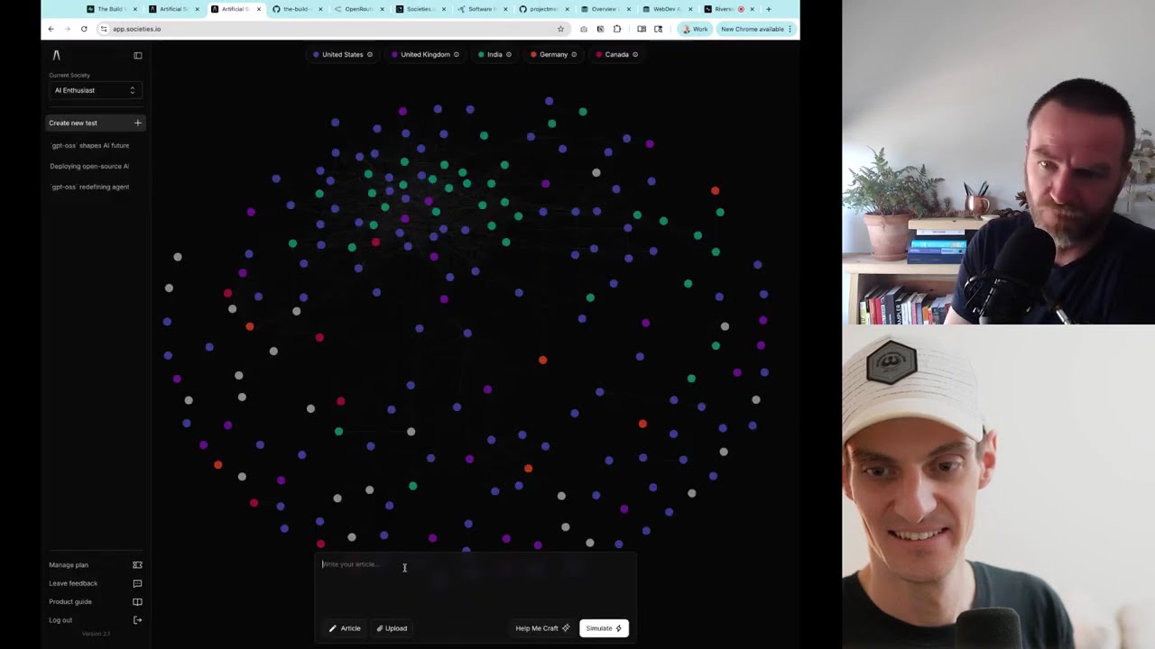 Simulation of audiences for content optimization with Artificial Societies