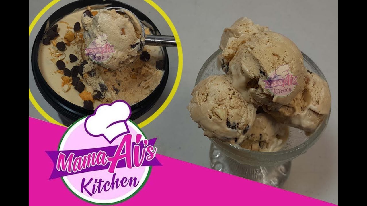 COFFEE CRUMBLE ICE CREAM Homemade