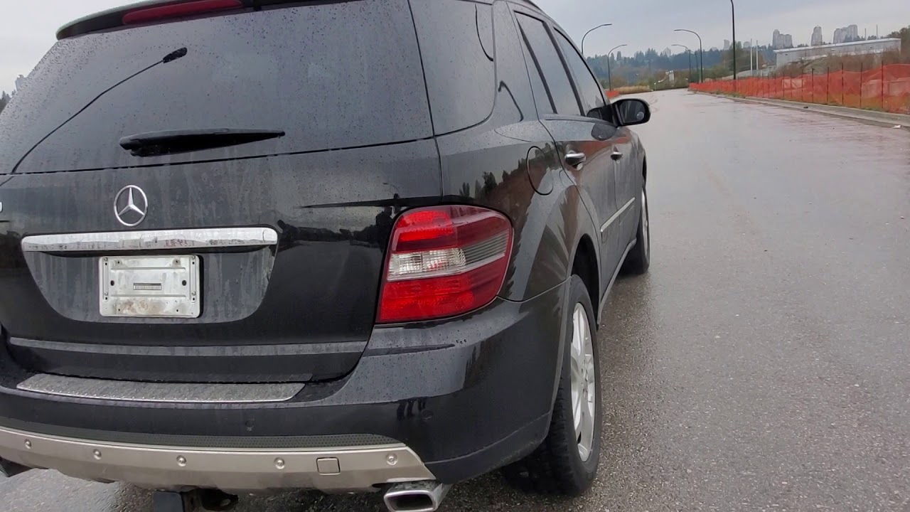 Mercedes benz w164 ml500 m113 v8 mufflers delete exhaust sound