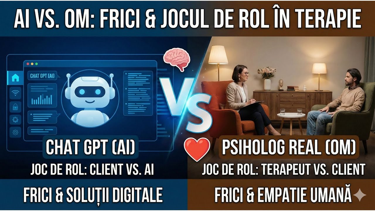 ChatGPT vs psiholog | Frica în terapie