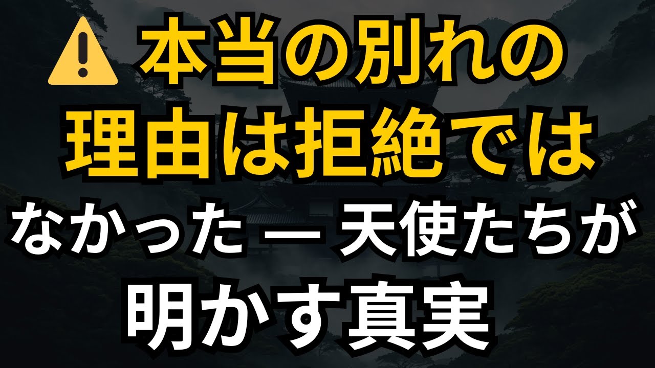 ⚠️ 本当の別れの理由は拒絶ではなかった - 天使たちが明かす真実
