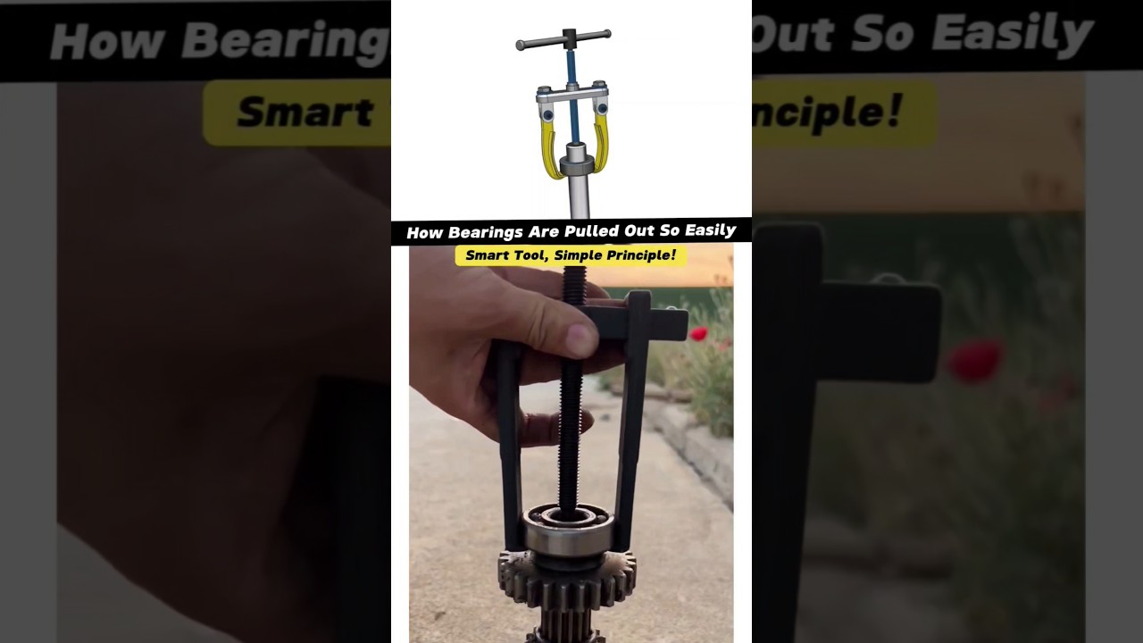 The Engineering Trick Behind This Bearing Puller! #engineering #bearingpuller #tools