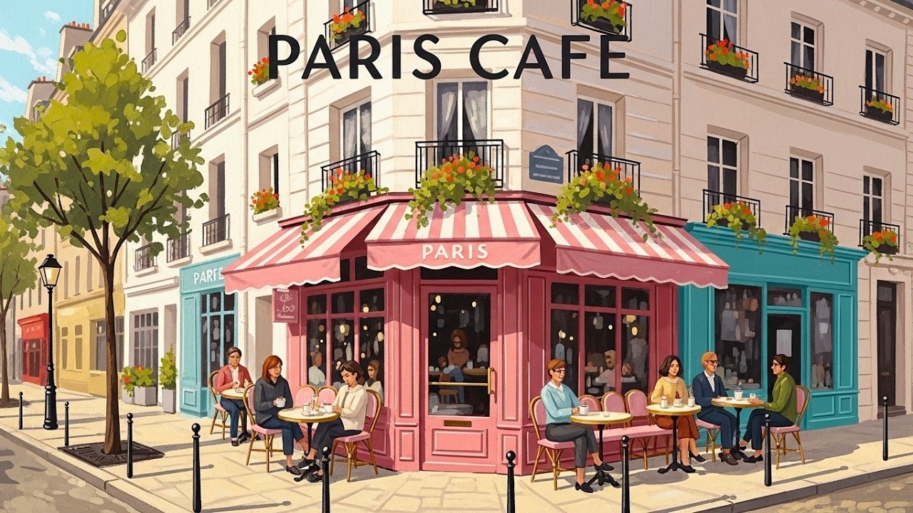 ☕ Paris Cafe Vibes 🗼 French Instrumental Music for Relax, Study & Work