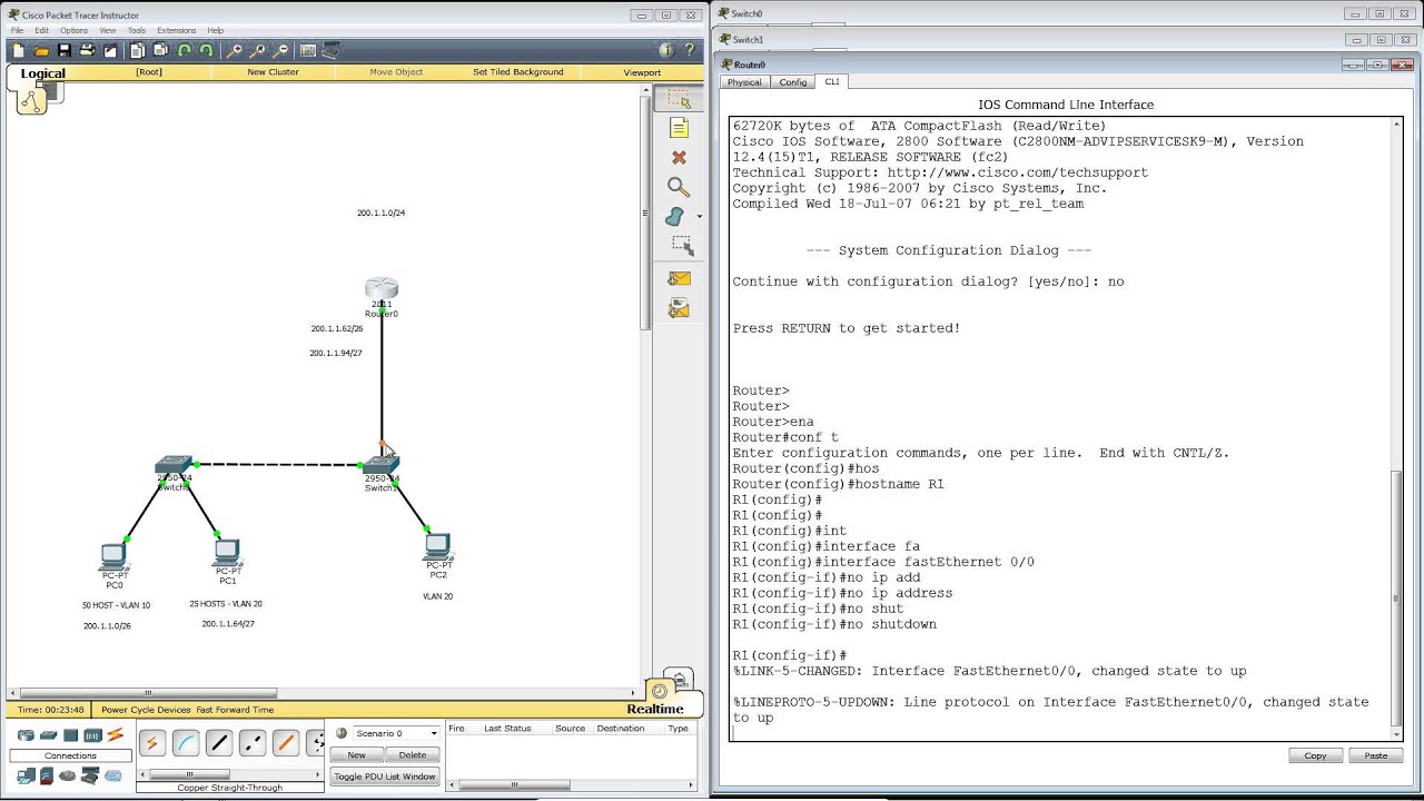 Basic Cisco Configuration: DHCP, VLAN's and Router on a Stick