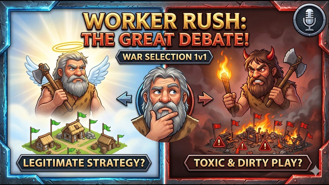 Is This Brilliant or Just Toxic? The 1v1 Worker Rush | War Selection