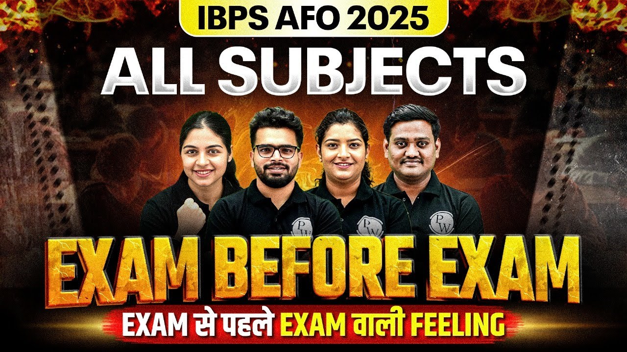 IBPS AFO Mains 2025 | Exam Before Exam | All Subjectes for IBPS AFO Mains | One Shot Class!