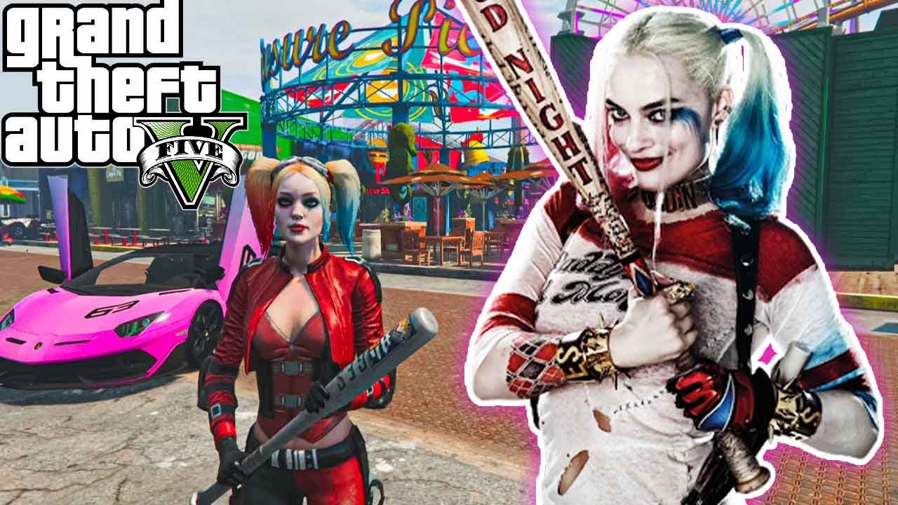 Playing as HARLEY QUINN In GTA 5! (GTA V MODS)