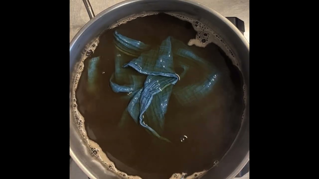 indigo and myrobalan dyeing