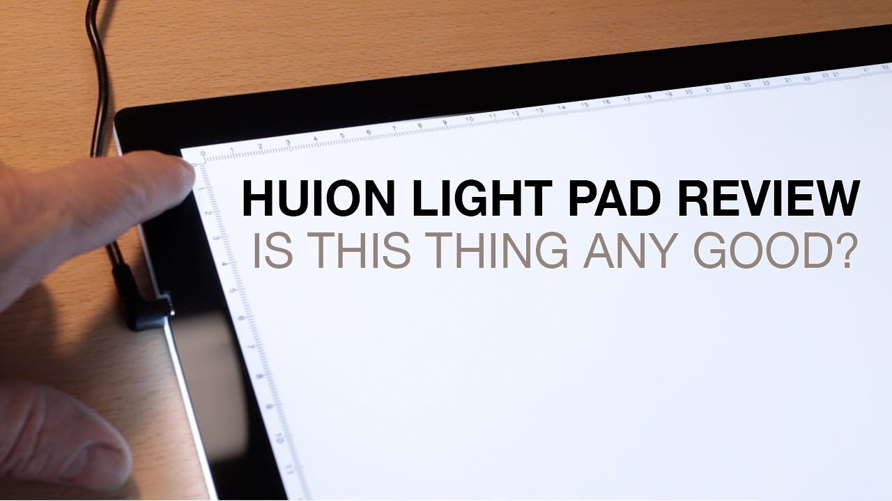 Huion A3 LED Light Pad Review and Starting a Drawing Commission pt. 1