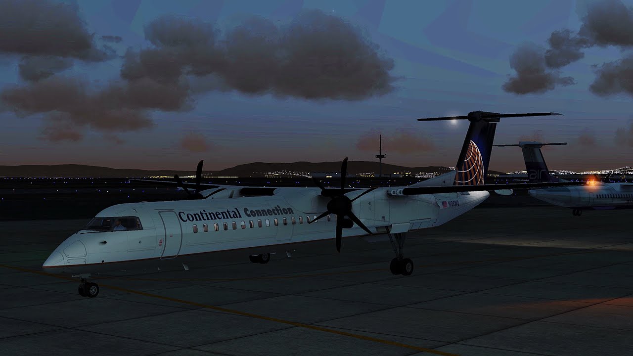 Full Flight in AeroflyFS |United Airlines Q-400 | KSFO-KOAK 