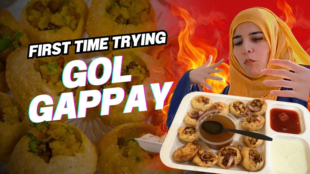 My First Ever Gol Gappa Reaction 😱 | Pakistani Street Food 