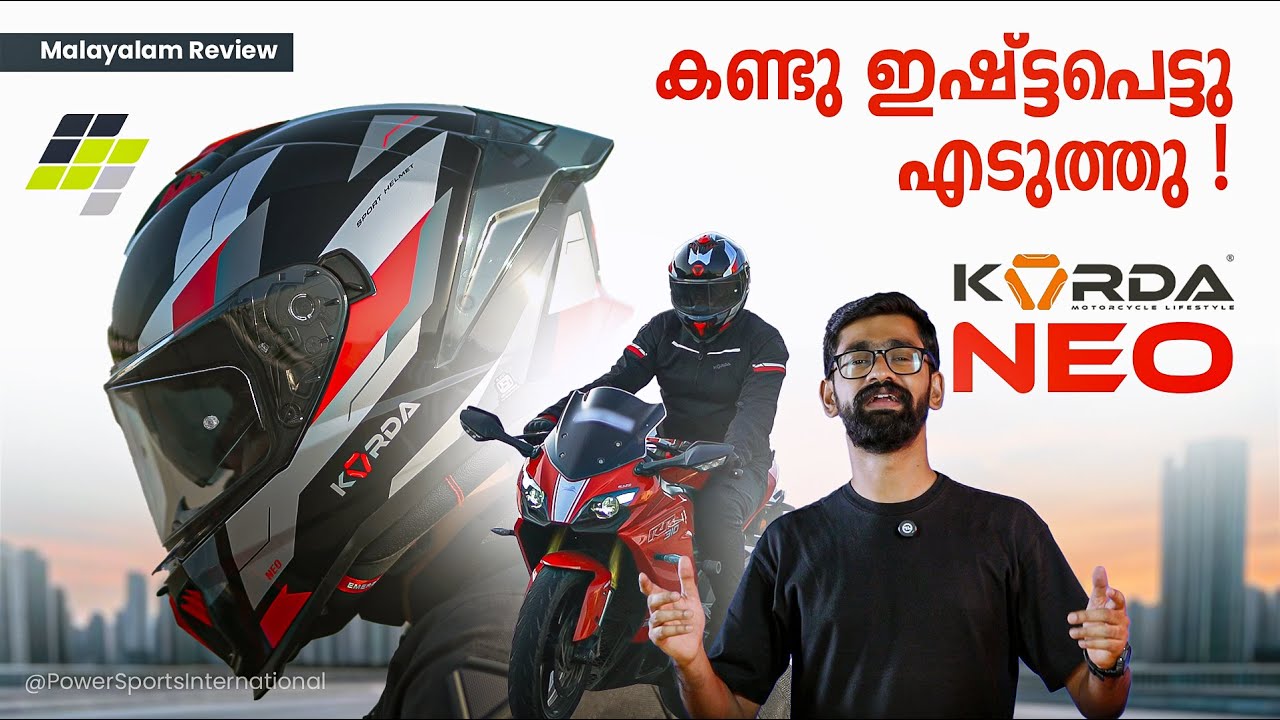 Detailed Look at Korda Neo Helmet | ECE Certified | Lightweight & Stylish | Malayalam