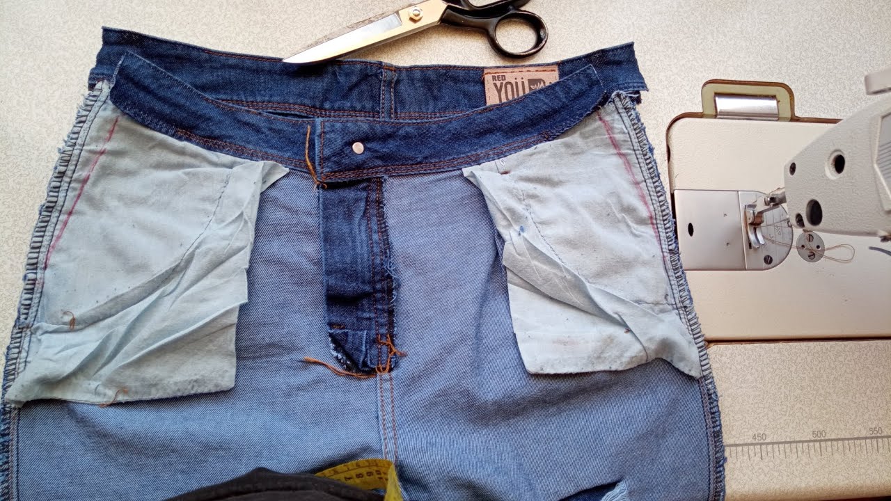 como reducir la cintura de pantalones jeans de forma facil
