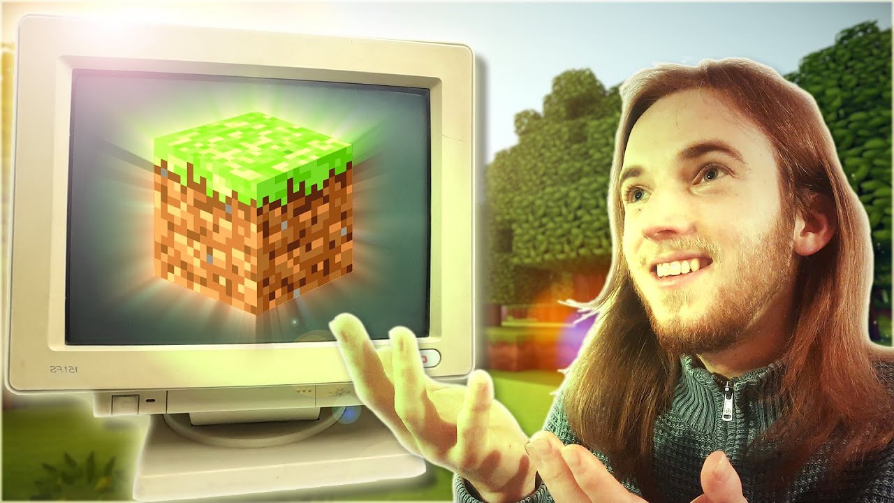 J’ai testé Minecraft sur un écran d'ordi cathodique ! (En vrai c'est pas mal)