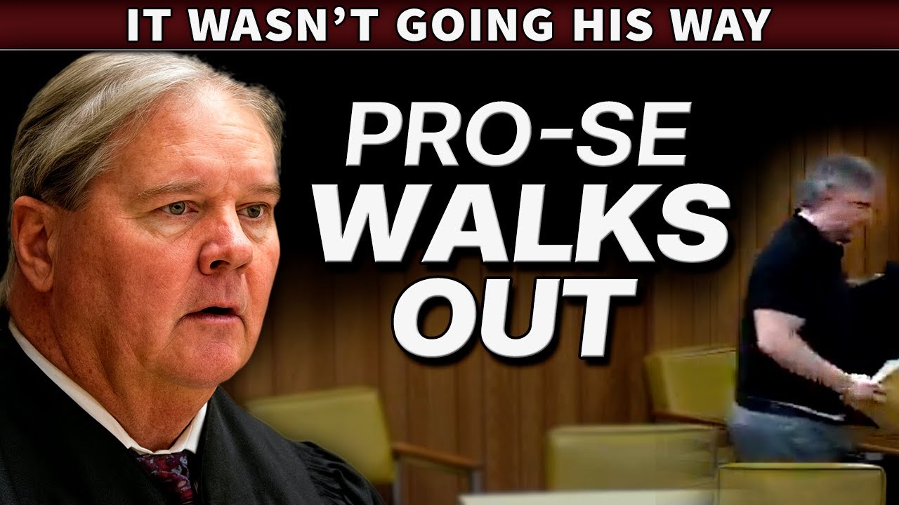 Pro-Se Abandons Hearing - Judge Rules Anyway
