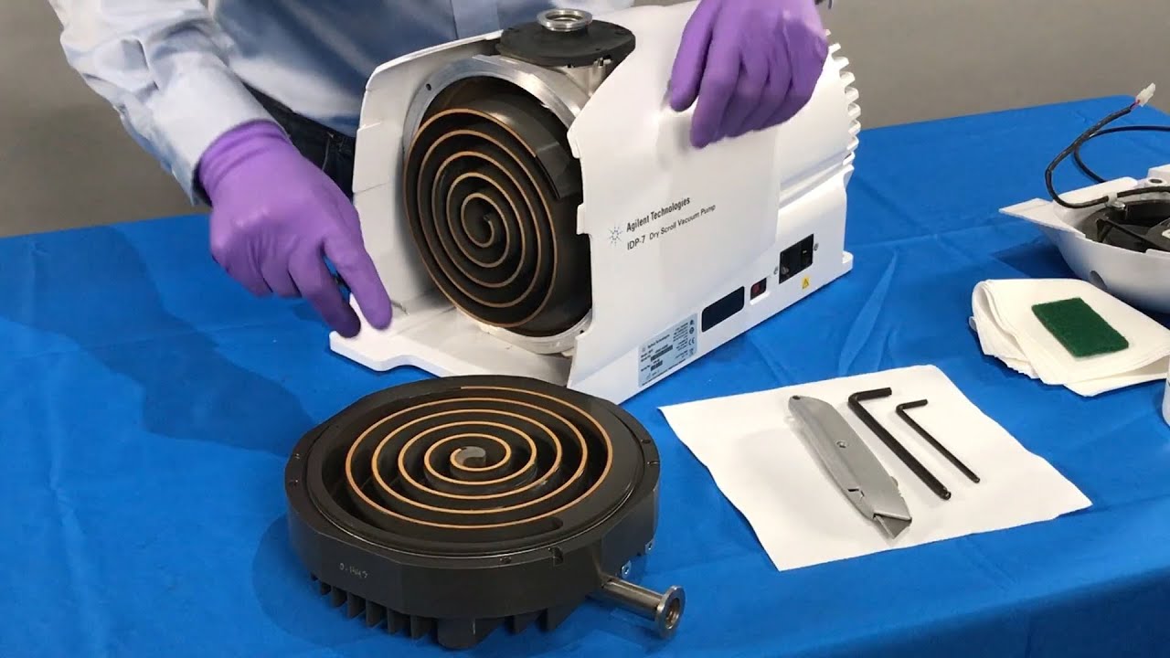 How to change the tip seals in Agilent IDP-7 and IDP-10 Dry Scroll Pumps.