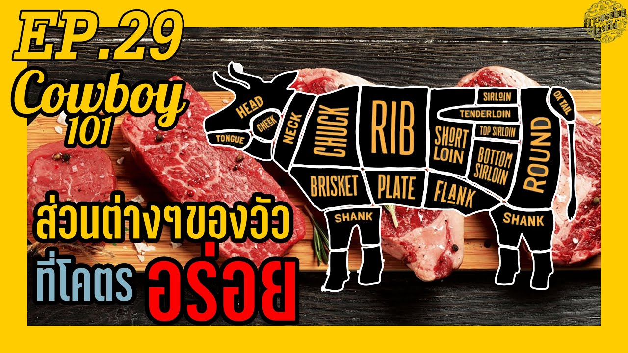 Cowboy101| มาทำความรู้จักกับเนื้อวัวกันเถอะ !!! EP.29