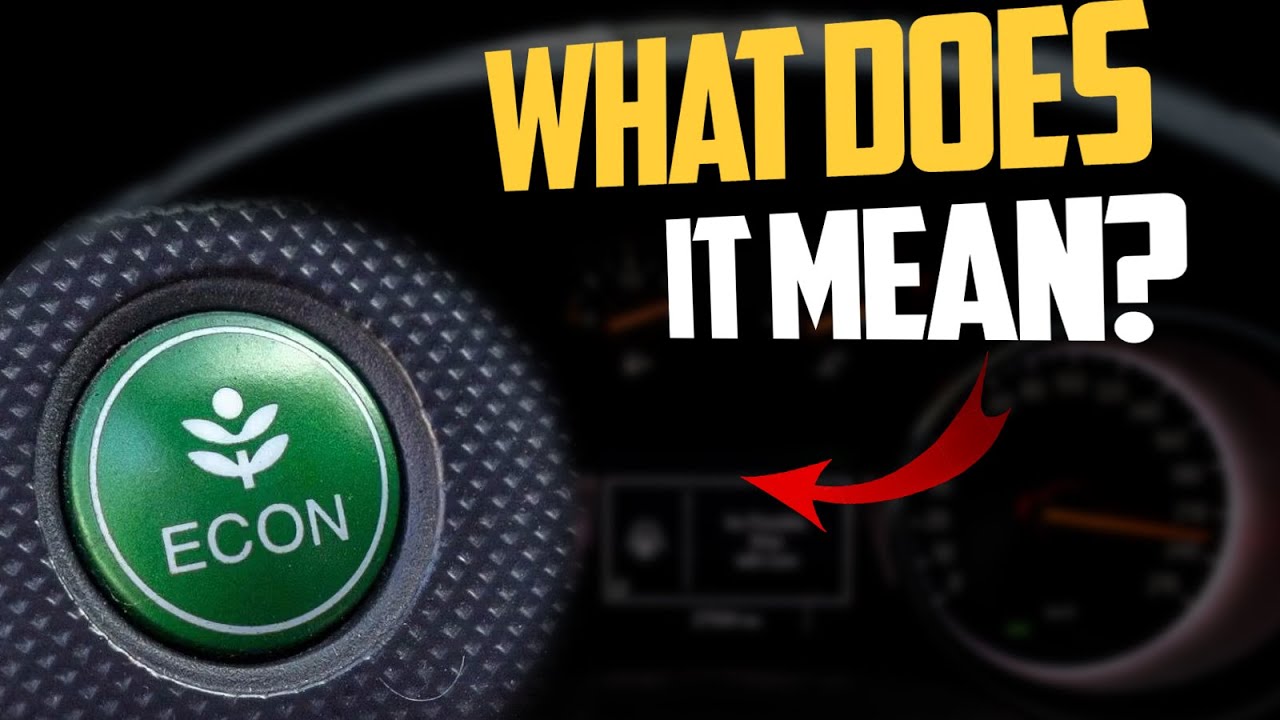What Does Eco Mean in a Car - When to Use & How Much Can You Save by Using Eco Mode?