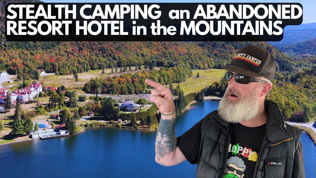 СКРЫТНЫЙ КЕМПИНГ в ЗАБРОШЕННОМ ОТЕЛЕ-КРУПНОМ КУРОРТЕ В ГОРАХ! Я был НЕ ОДИН! #заброшенный
