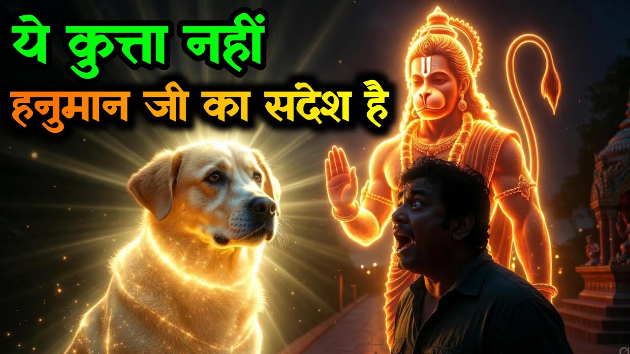 अगर कुत्ता अचानक आपके पीछे आए — ये हनुमान जी का संकेत हो सकता है 
