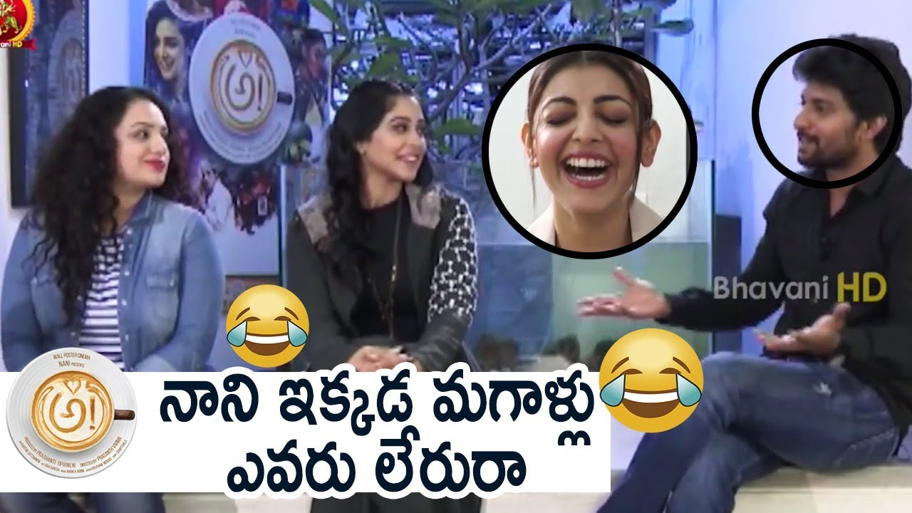 Nithya Menen Hilarious Punch To Hero Nani | Awe Interview | Kajal Agarwal | Regina Cassandra