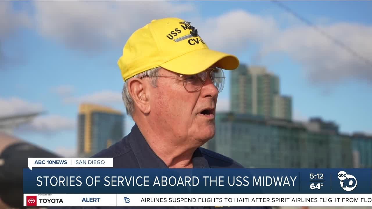 STORIES OF SERVICE: Two veterans open up on the flight deck of the USS Midway (Part 1)