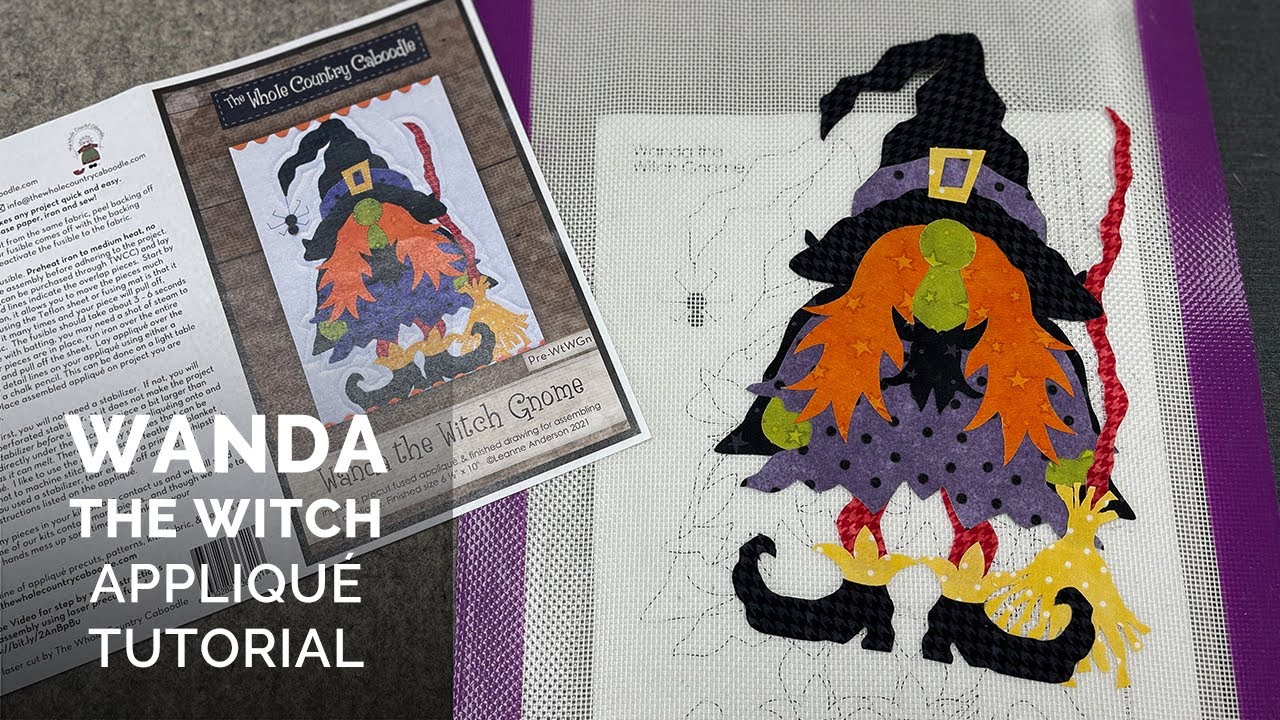 Wanda the Witch Applique Tutorial