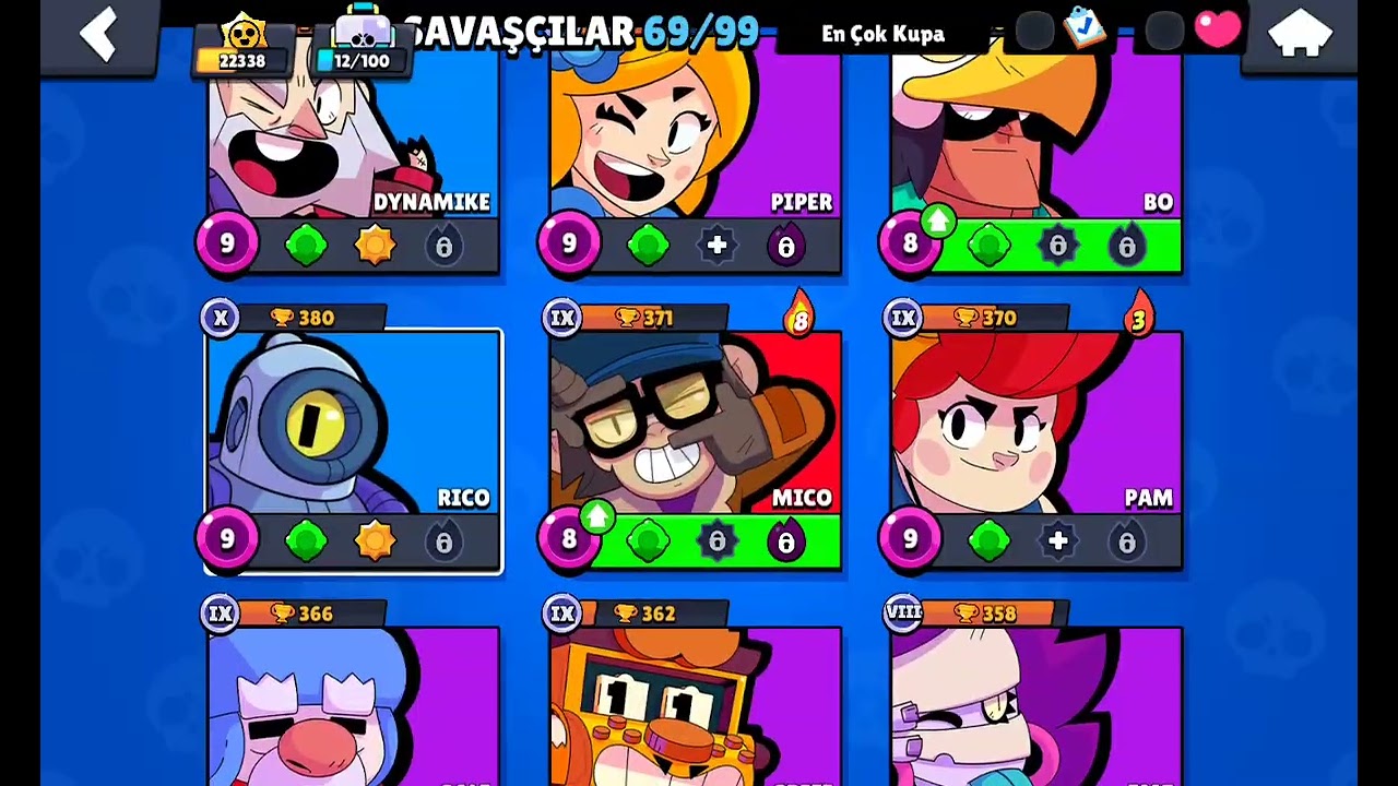 Brawl Stars oynuyoruz.