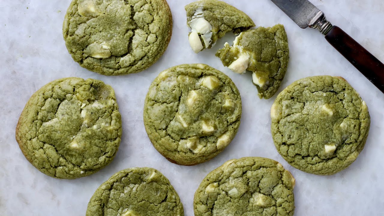 Recette des Cookies Thé Matcha - Chocolat Blanc | William's Kitchen