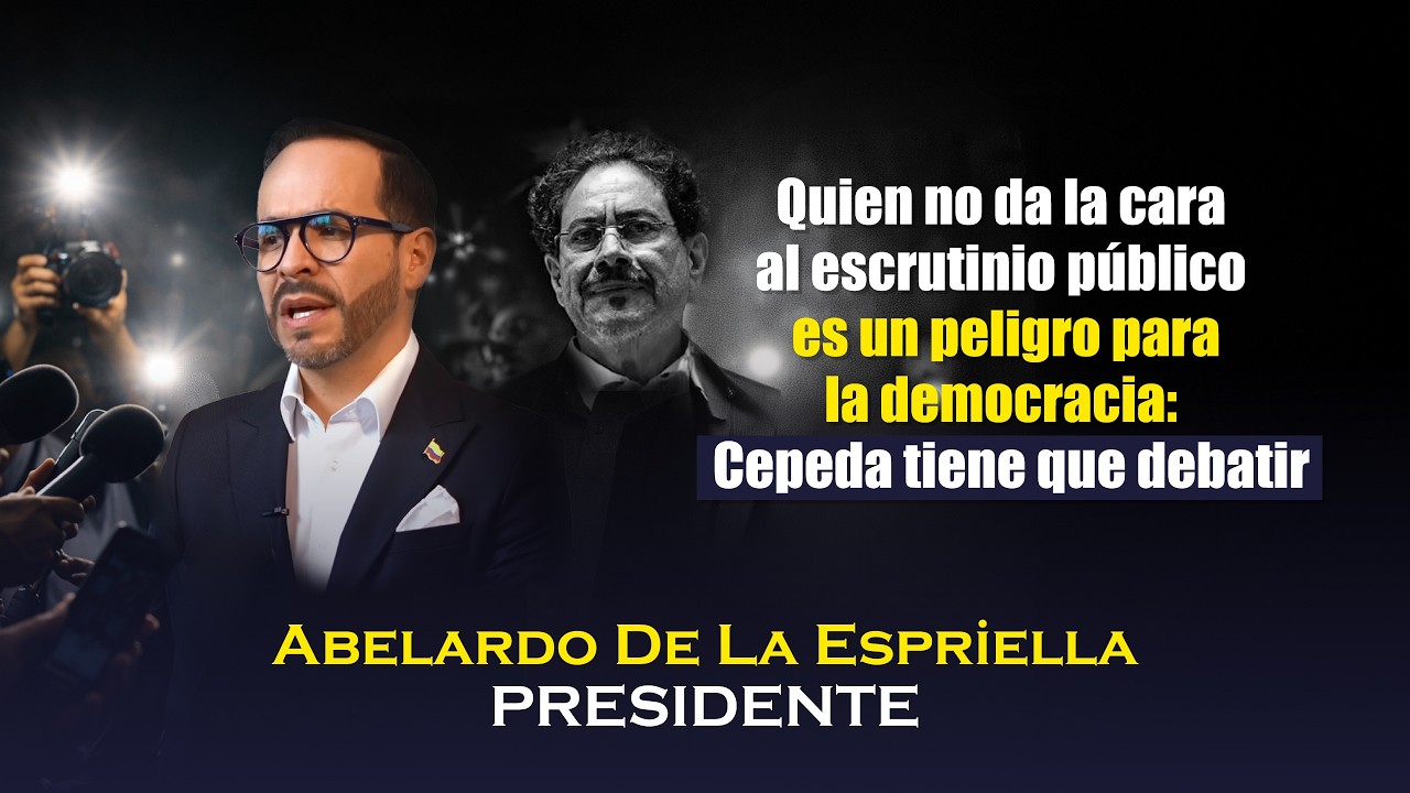 Quien no da la cara al escrutinio público es un peligro para la democracia: Cepeda tiene que debatir