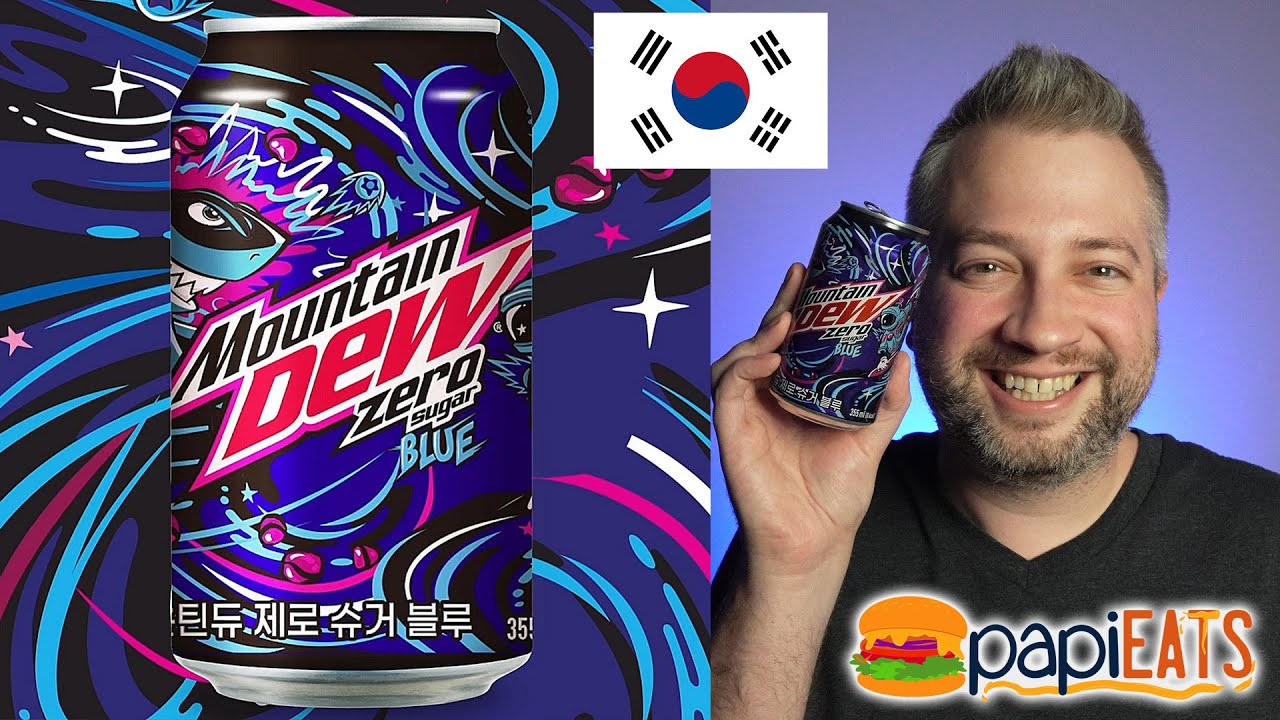 KOREA EXCLUSIVE Mountain Dew Zero Sugar Blue - Review