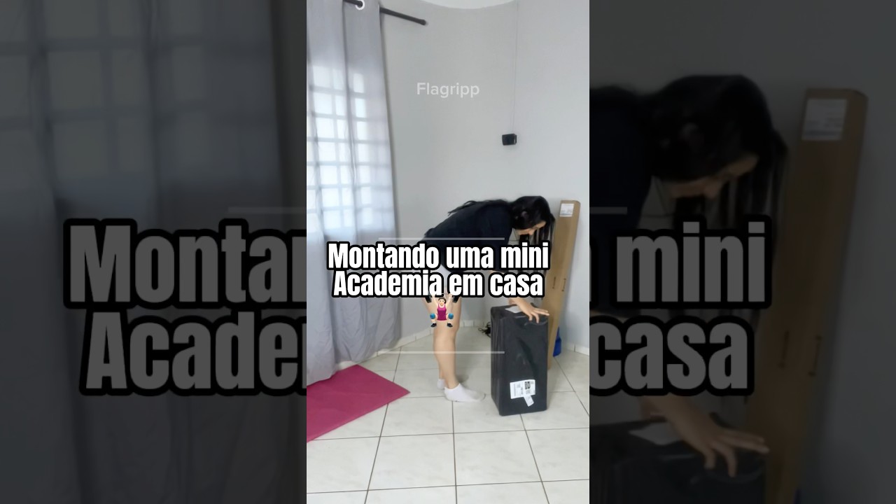 Montando uma mini ACADEMIA EM CASA 🏠 minhas primeiras compras para academia STEP, BARRA com ANILHAS