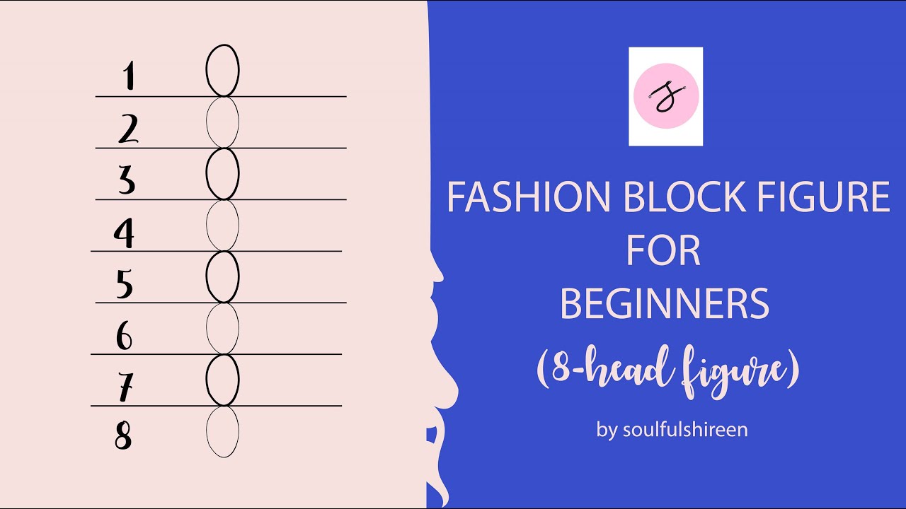 HOW TO DRAW AN 8 HEAD FASHION BLOCK FIGURE?