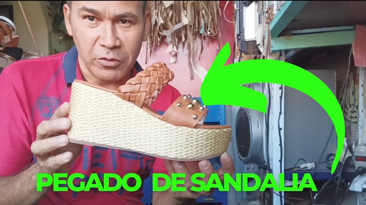 Como pegar sandalia forrada en yute