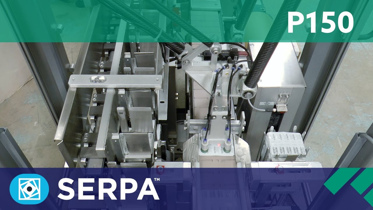 P150 Intermittent Cartoner running multiple blister packs - Serpa Packaging Solutions