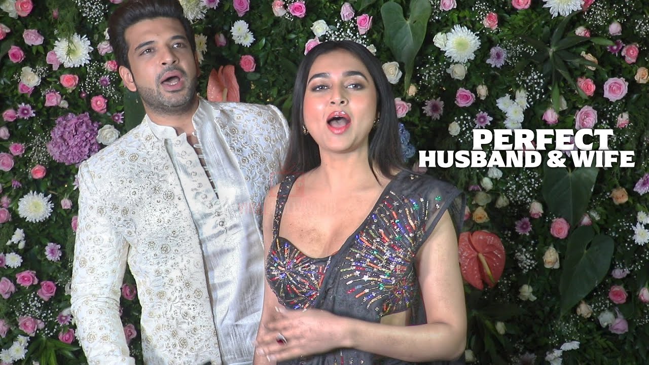 Tejasswi Prakash and Karan Kundrra Looking Perfect Husband and Wife at Ekta Kapoor Diwali Bash 2022