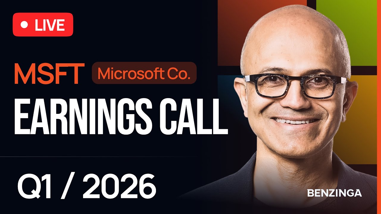 Microsoft Q1 2026 Earnings Call | $MSFT | 🔴 WATCH LIVE